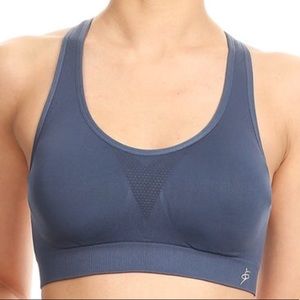 Denim blue high Impact Sports Bra